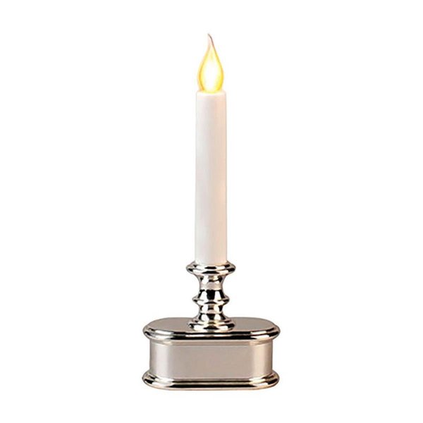 Goldengifts No Scent Pewter Automatic Timer Candle, 8 in. GO1677544